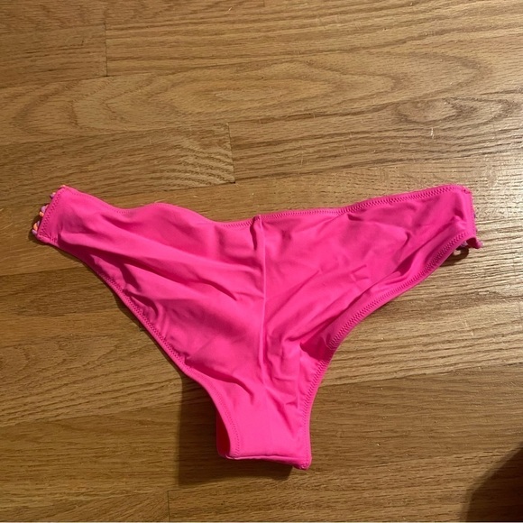 Victorias Secret Pink Strappy Bikini Bottom Small NEW Swimsuit Bathing Suit - Picture 3 of 5